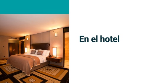 Material interactivo de ELE: En el hotel (A2, B1)