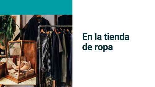 Material interactivo de ELE: En la tienda de ropa (A1, A2)