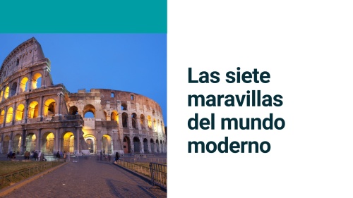 Material interactivo de ELE: Las siete maravillas del mundo moderno (A2, B1)