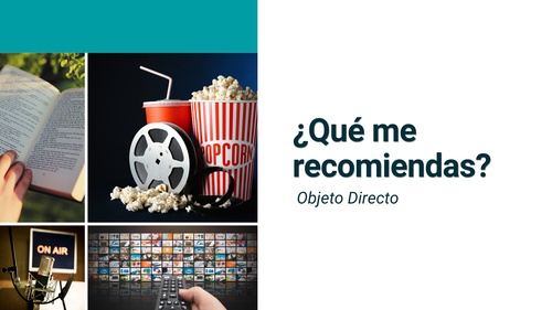 Material interactivo de ELE: ¿Qué me recomiendas? (A2, B1)