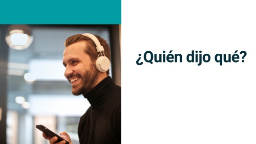 Material interactivo de ELE: ¿Quién dijo qué? Situaciones laborales (B2)