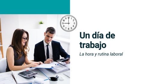Material interactivo de ELE: Un día de trabajo (A2)